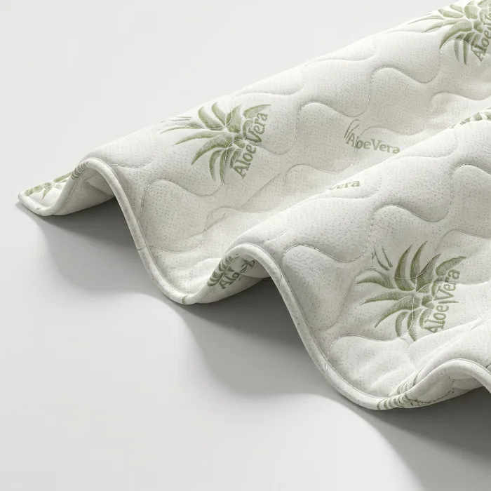 Pokrowiec Aloe Vera — tkanina z ekstraktem z aloesu, antyalergiczna i antybakteryjna
