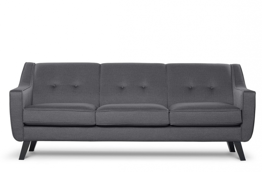 Sofa  trzyosobowa ADEL ciemny szary