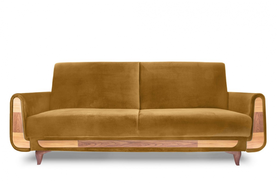 Sofa trzyosobowa REST żółty