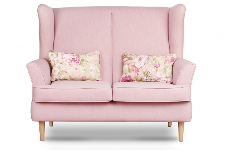 Sofa dwuosobowa ELLING różowy