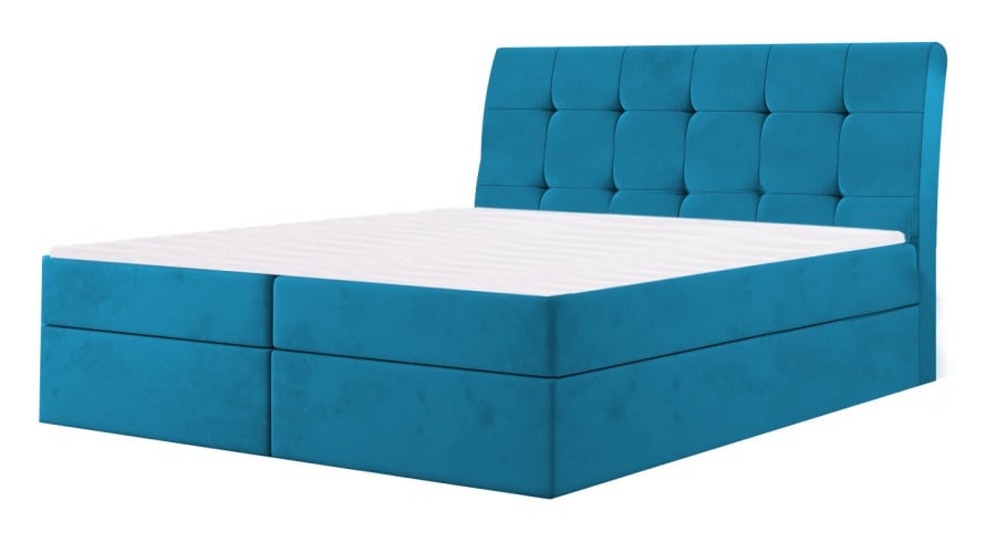 Łóżko kontynentalne HAMAR niebieskie casablanca