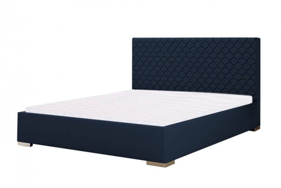 Łóżko tapicerowane BARI niebieskie esito