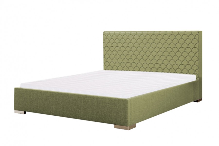 Łóżko tapicerowane BARI zielone inari