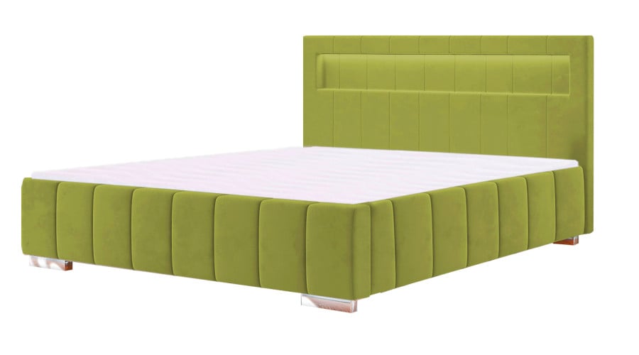 Łóżko tapicerowane MELILLA zielone casablanca