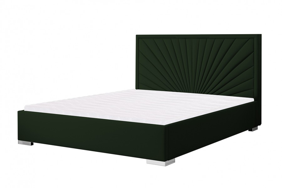 Łóżko tapicerowane RAWENNA zielone esito