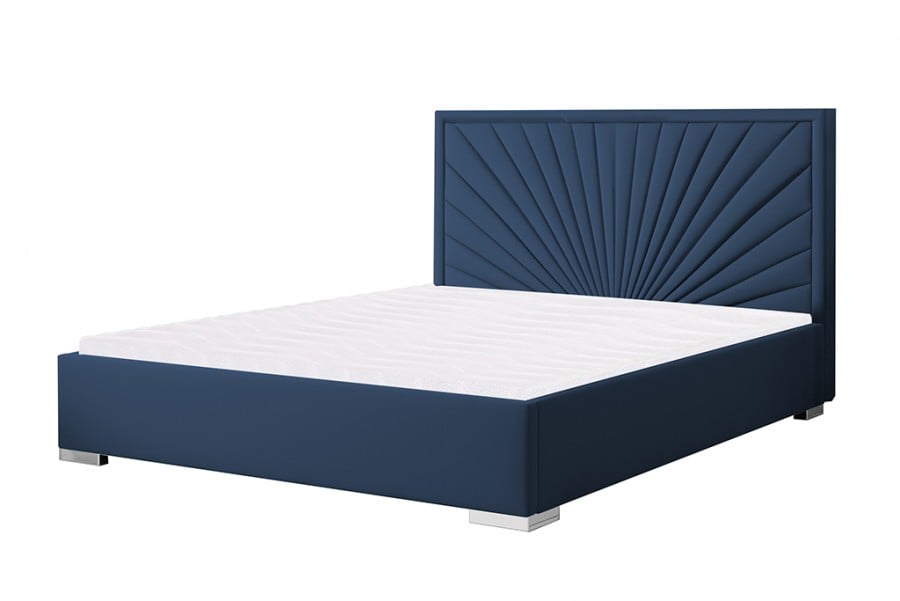 Łóżko tapicerowane RAWENNA niebieskie esito