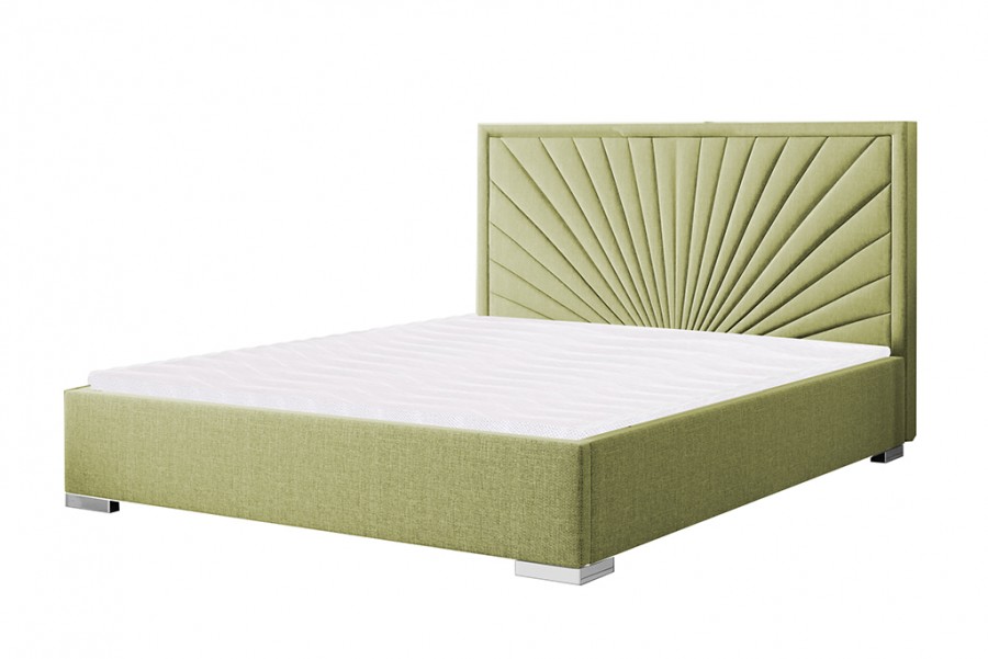 Łóżko tapicerowane RAWENNA zielone inari