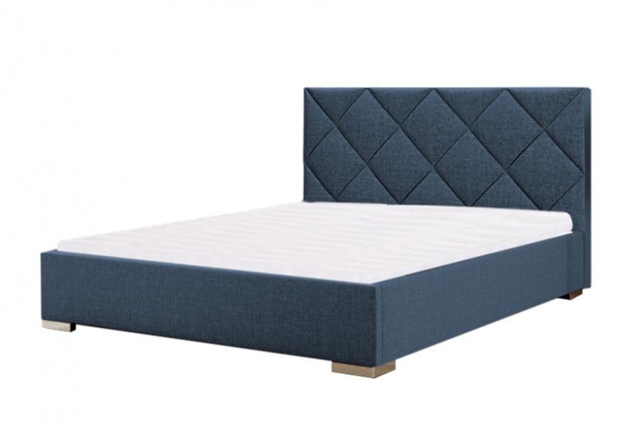 Łóżko tapicerowane TUMBA niebieskie inari