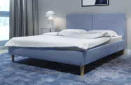 Łóżko tapicerowane SINTRA niebieskie monolith