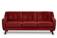 Sofa trzyosobowa ADEL bordowy