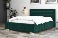 Łóżko tapicerowane MELILLA zielone monolith