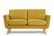 Sofa dwuosobowa DINA żółty