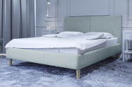 Łóżko tapicerowane SINTRA niebieskie sawana