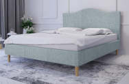 Łóżko tapicerowane AVEIRO niebieskie sawana