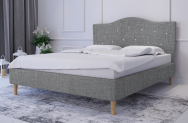 Łóżko tapicerowane AVEIRO zielone sawana