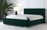 Łóżko tapicerowane LAGOS zielone monolith