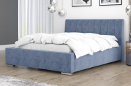 Łóżko tapicerowane SAGRES niebieskie monolith