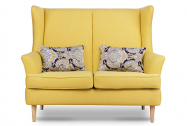 Sofa dwuosobowa ELLING żółty