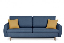 Sofa trzyosobowa TOBI granatowy/zółty