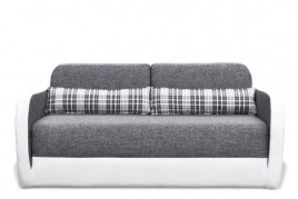 Sofa dwuosobowa HUGO szary/biały