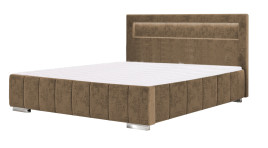 Łóżko tapicerowane MELILLA beżowe monolith