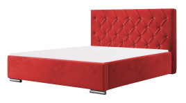 Łóżko tapicerowane SORIA czerwone casablanca