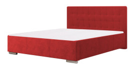 Łóżko tapicerowane SINES czerwone casablanca