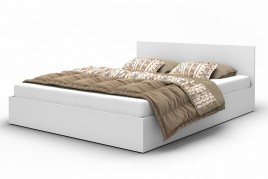 Łóżko ATLANTA białe matowe