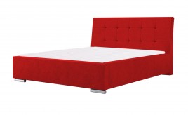 Łóżko tapicerowane MOSS czerwone casablanca