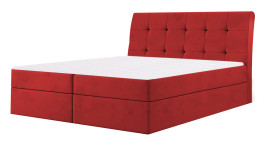 Łóżko kontynentalne HAMAR czerwone casablanca