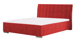 Łóżko tapicerowane SAGRES czerwone casablanca