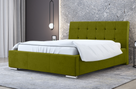 Łóżko tapicerowane MOSS zielone casablanca