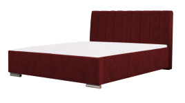 Łóżko tapicerowane SAGRES czerwone monolith