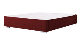 Łóżko tapicerowane MARBELLA czerwone monolith