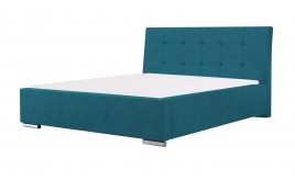 Łóżko tapicerowane MOSS niebieskie casablanca