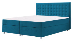 Łóżko kontynentalne TROMSO niebieskie casablanca
