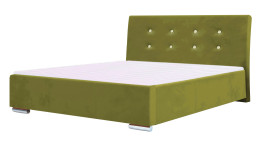 Łóżko tapicerowane ALMADA zielone casablanca