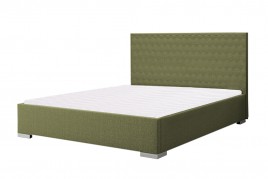 Łóżko tapicerowane ANKONA zielone inari