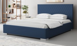 Łóżko tapicerowane ANKONA niebieskie esito