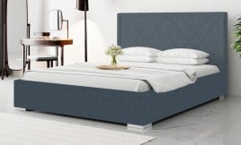 Łóżko tapicerowane PARMA niebieskie inari