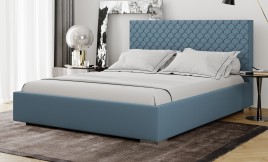 Łóżko tapicerowane BARI jasnoniebieskie esito
