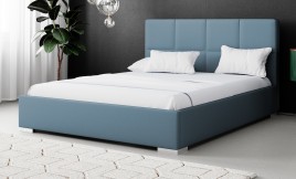 Łóżko tapicerowane GELA jasnoniebieskie esito