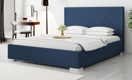 Łóżko tapicerowane PARMA niebieskie esito
