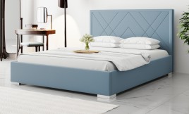 Łóżko tapicerowane PARMA jasnoniebieskie esito