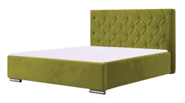 Łóżko tapicerowane SORIA zielone casablanca